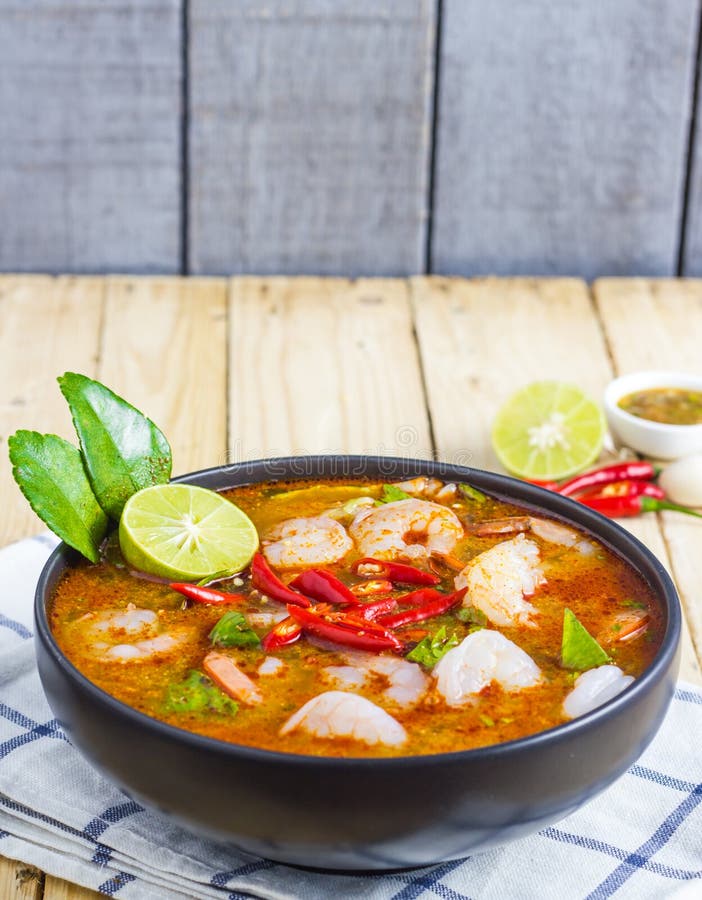 Tom Yam Kung stock photo. Image of delicious, thailand - 56924130