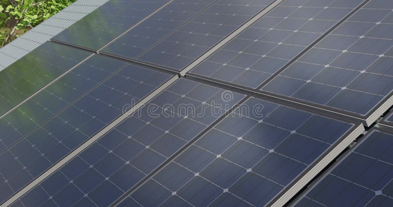 Toma de seguimiento de paneles solares en un techo residencial