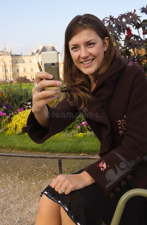 Tomando um retrato foto de stock royalty free