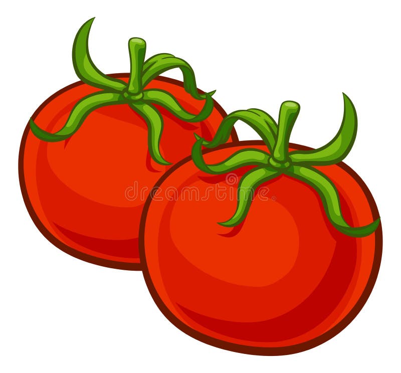 Tomates Huertos Dibujos De Alimentos Ilustración del Vector - Ilustración  de tomate, producto: 245695785