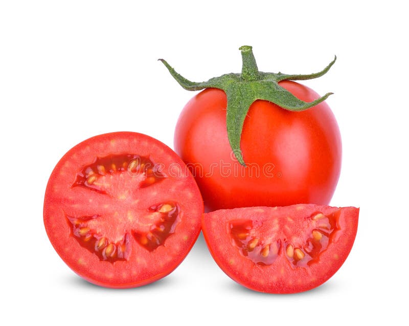 Tomates isolados sobre fundo branco fotos de stock royalty free