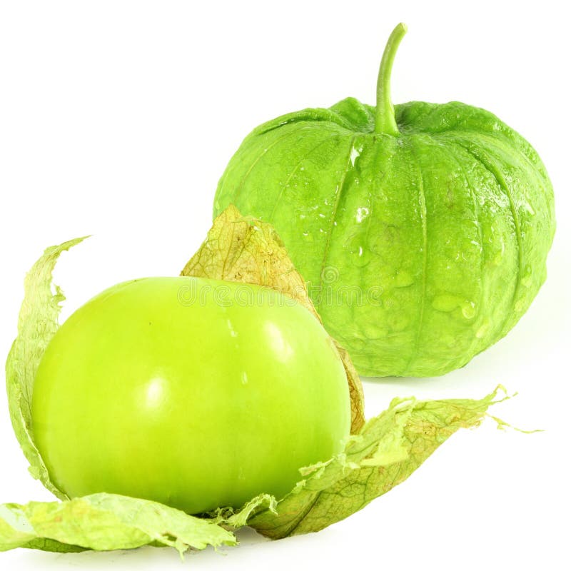 Tomatillo Ou Fruto Ou Vegetal Verde Mexicano Do Tomate Imagem de Stock