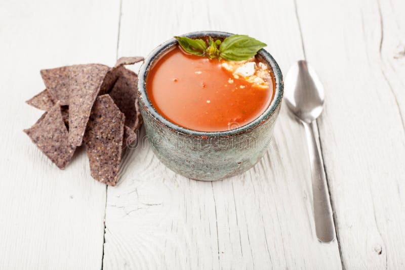 Tortilla soup stock image. Image of homemade, comfort 64145303