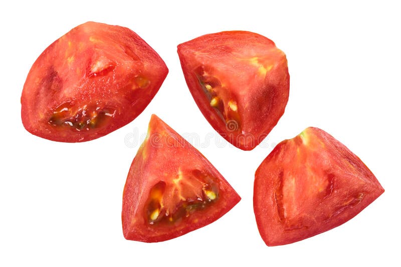 Tomato Chunks Pieces Cuts, Top, Paths Stock Photo Image of path