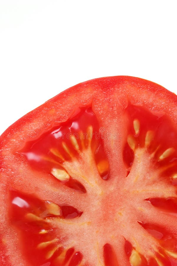 Tomato cross section royalty free stock photos