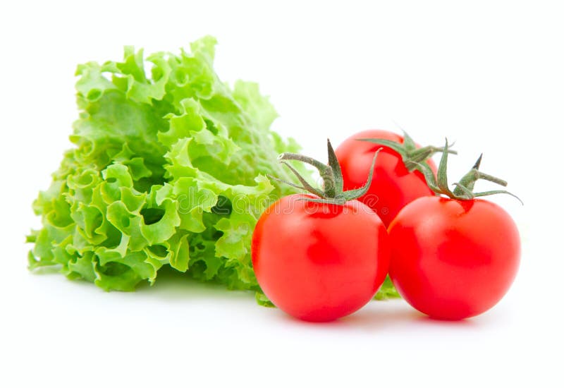 Tomato and fresh lettuce