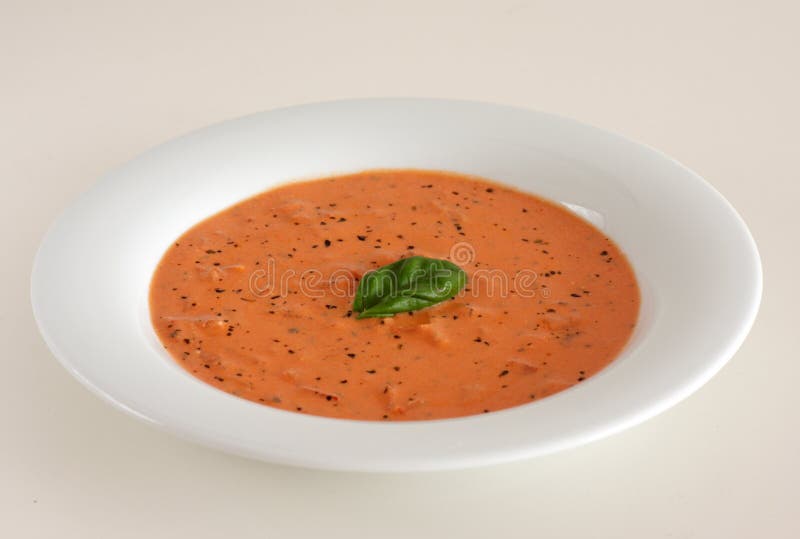 Tomato soup stock image. Image of plate, european 32117559
