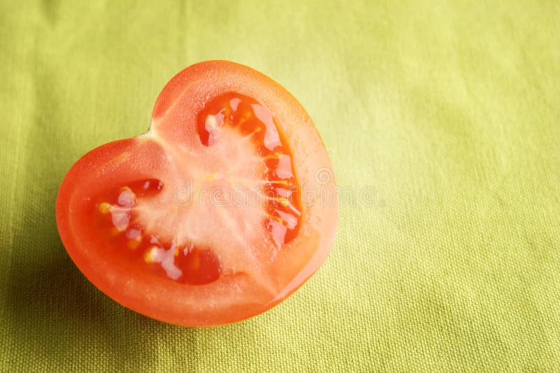 Tomato heart stock image. Image of seeds, heart, tomato 5833861