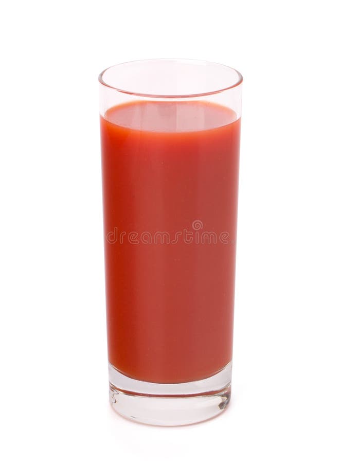 Tomato juice glass