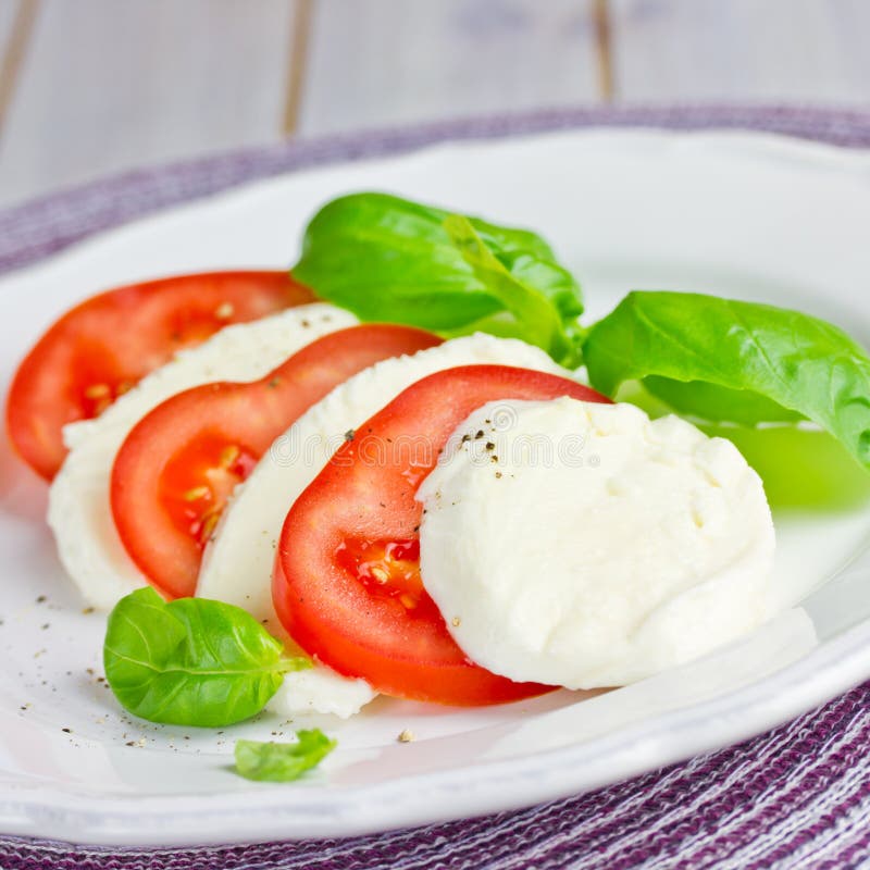Tomato mozzarella stock image. Image of vinegar, vitamins 42082685