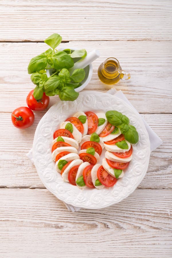 Tomato with Mozzarella Cheese Stock Image Image of nutrition