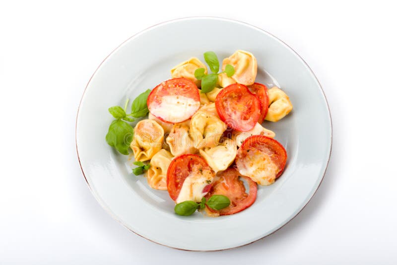 Tomato Mozzarella Noodle Gratin Stock Photo Image of nutrition