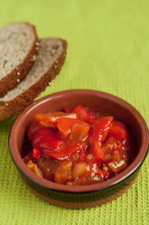 Tomato and paprika sauce stock photo. Image of sauce 13192690