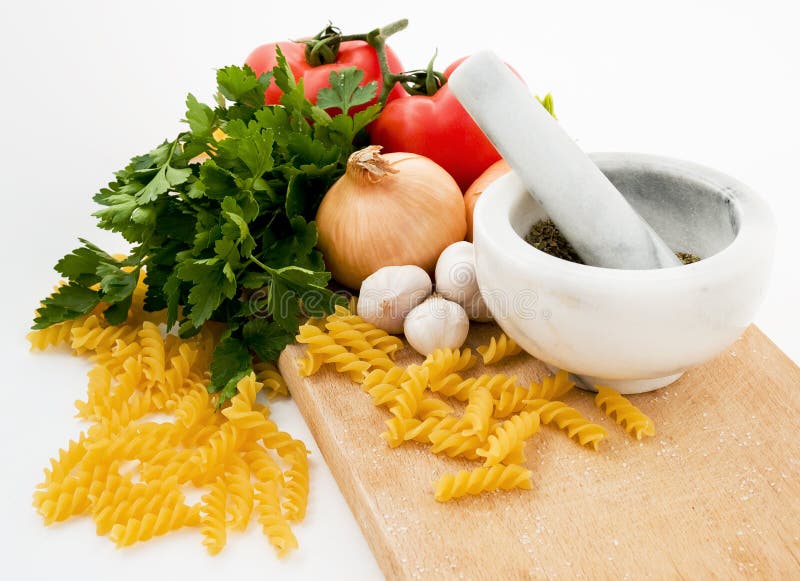 Tomato Pasta Ingredients Picture. Image 4116533
