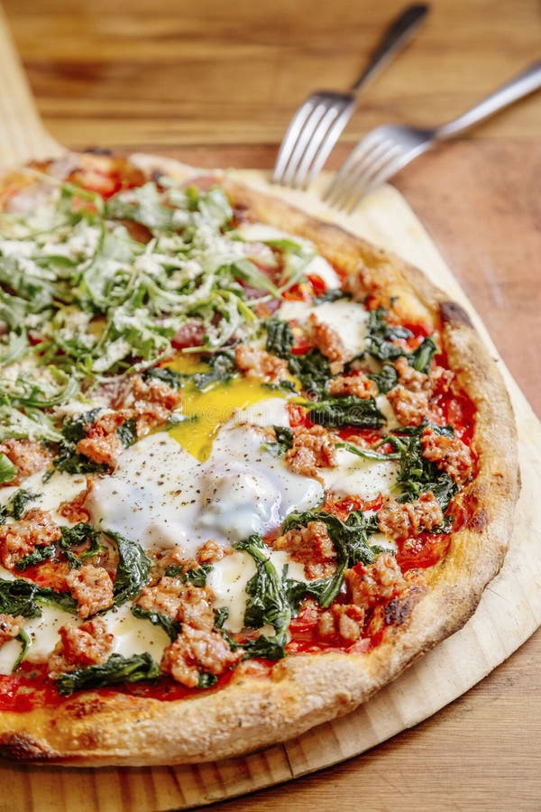 Tomato paste pizza stock photo. Image of nutrition, delicious 97346492