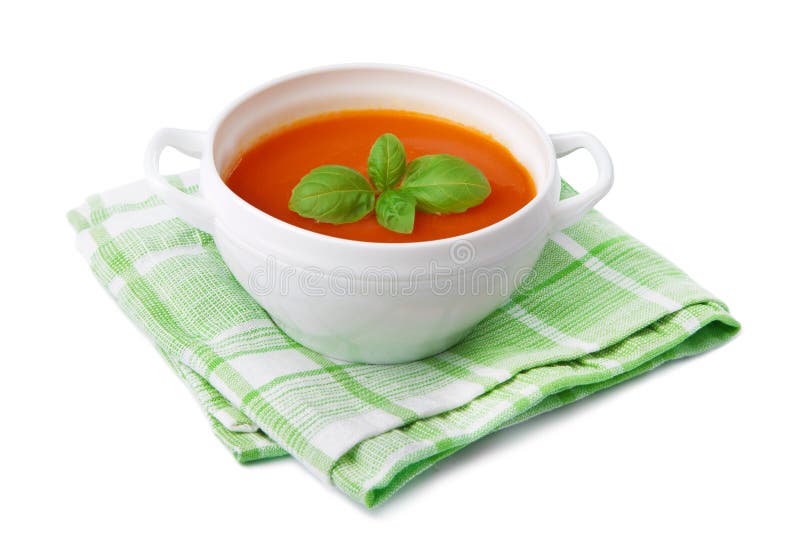 Tomato soup isolated