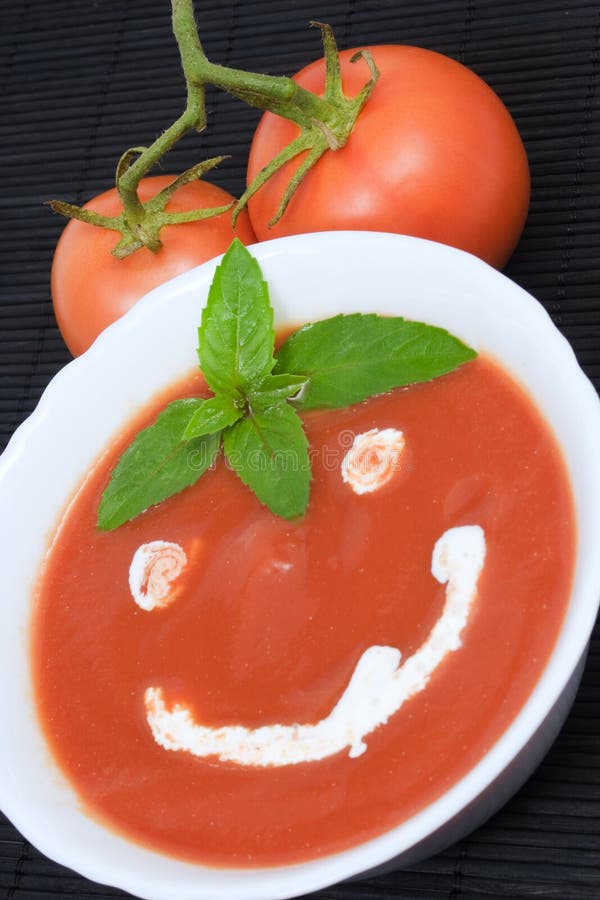 Tomato soup smiley