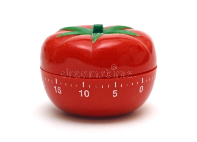 Tomato timer royalty free stock photos