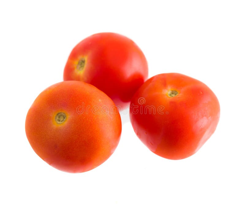Tomato vegetables pile isolated on white background cutout