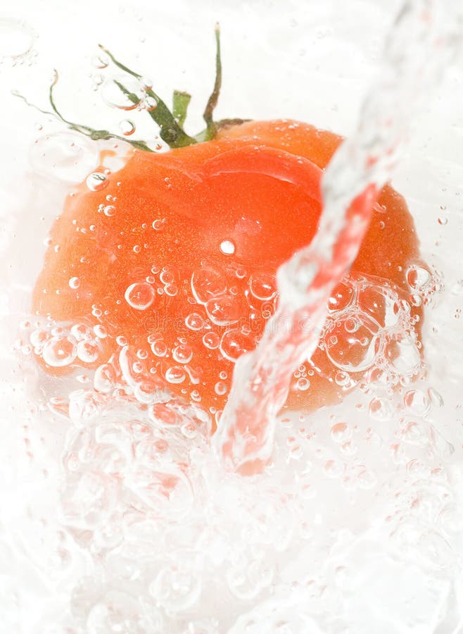 Tomato and water