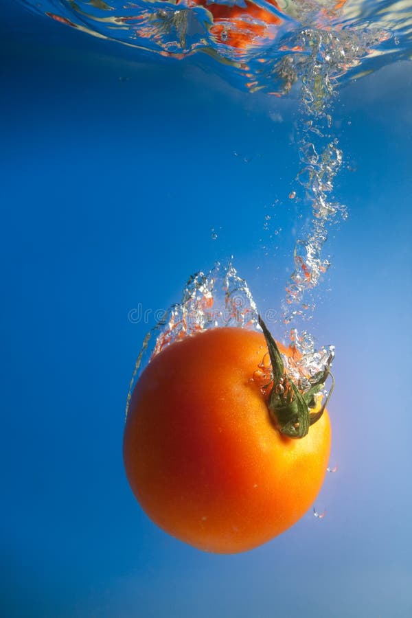 Tomato in water