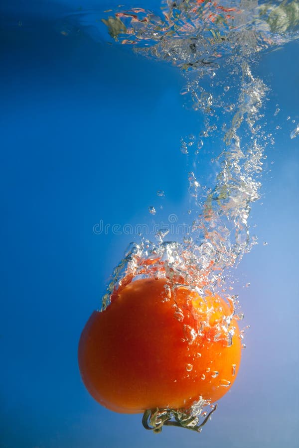 Tomato in water