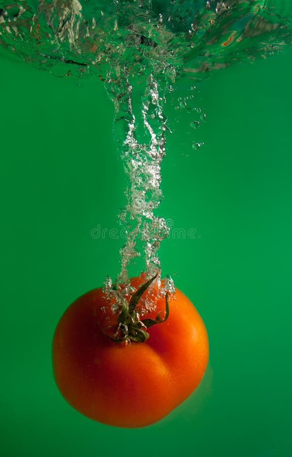 Tomato in water