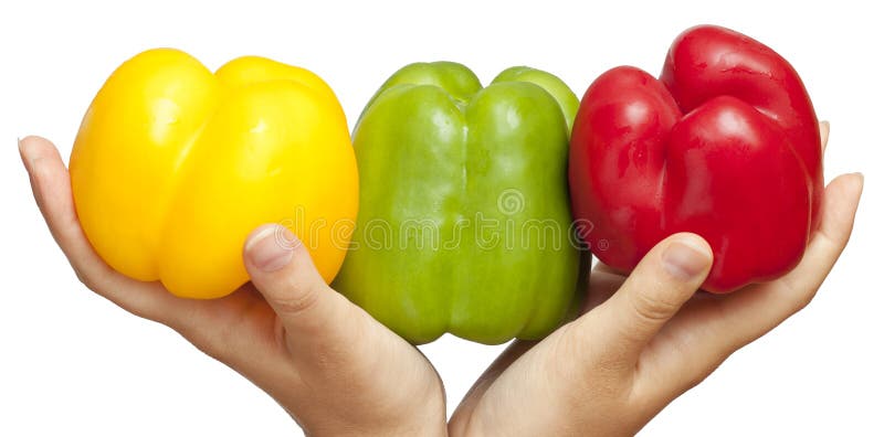 Drei saftige, rote Tomaten isoliert auf weißem hintergrund.