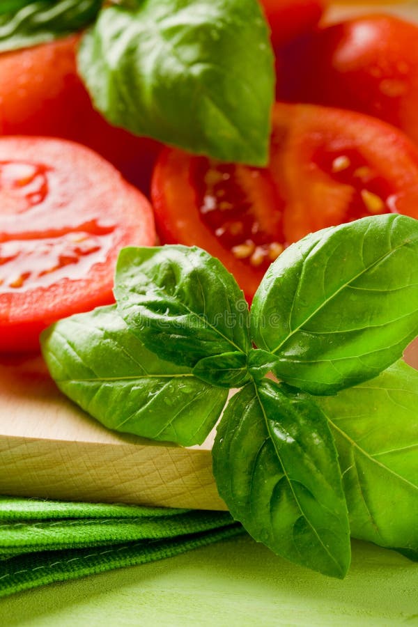 Tomatoes and Basil