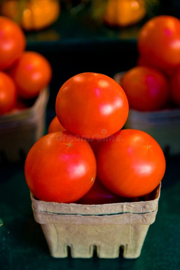 Tomatoes in a basket