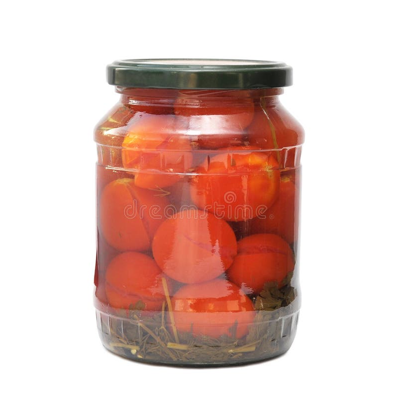 Tomatoes Canned in Glass Jars Stock Image Image of pickled, pepper
