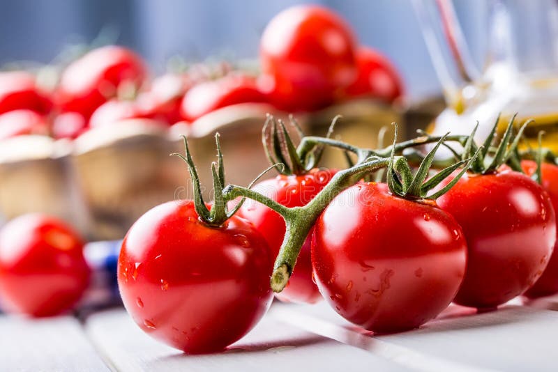 Tomatoes. Cherry Tomatoes. Cocktail Tomatoes Stock Image - Image of ...