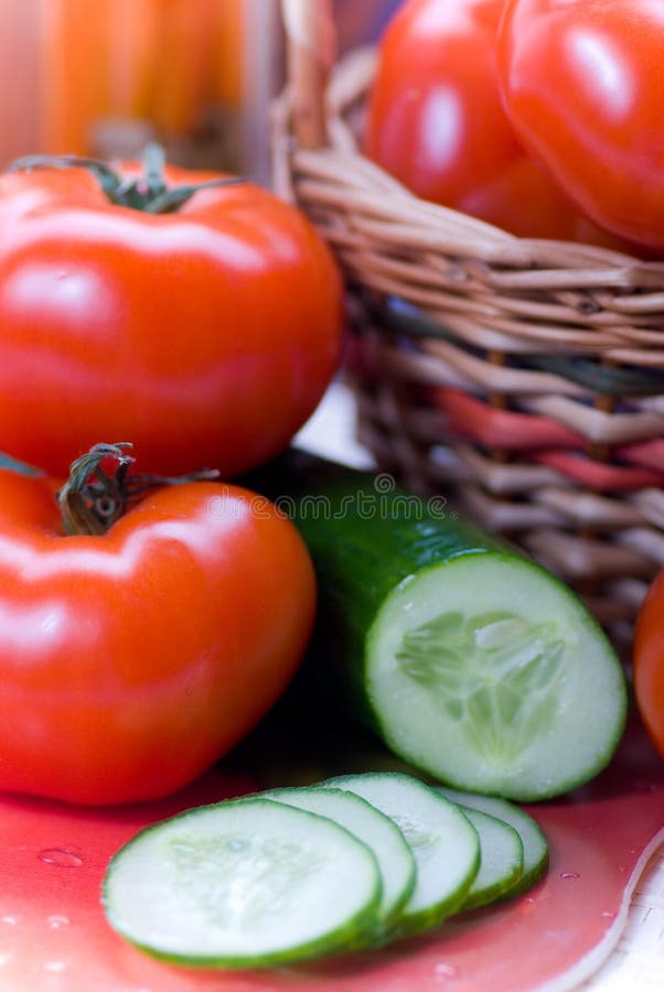 Tomatoes and Cucumber