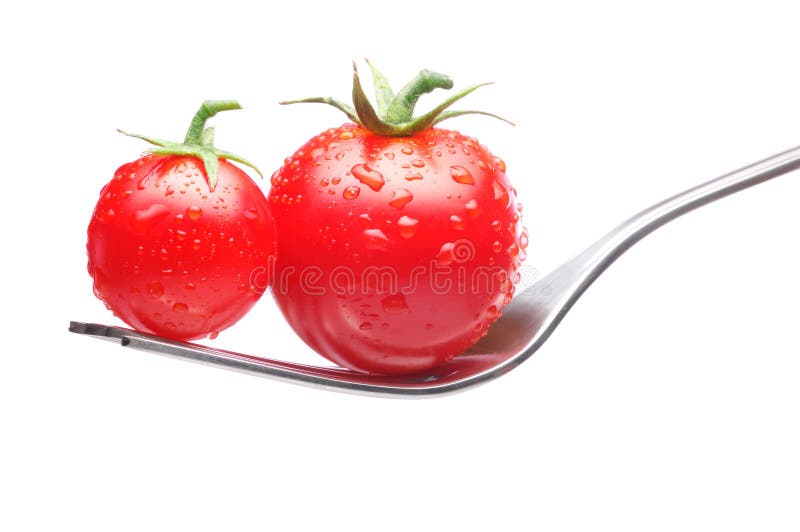 Tomatoes On Fork