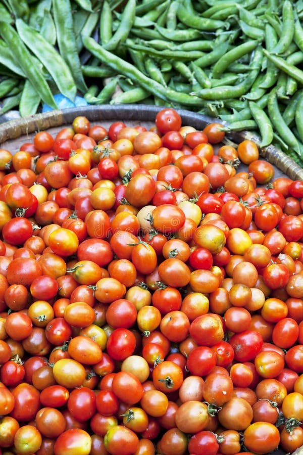 Tomatoes and French Beans, Nepal Stock Image Image of healthy