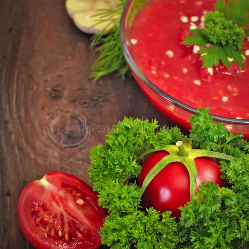 Tomatoes and fresh herbs stock photo. Image of canning 33542338