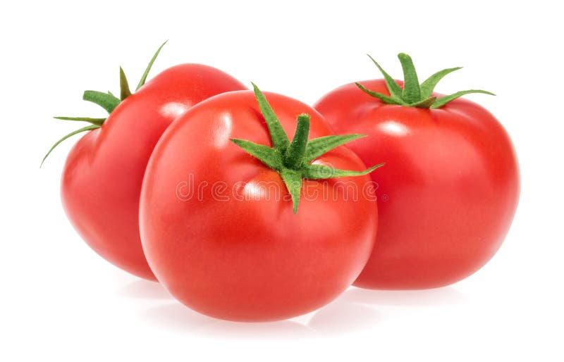 Tomatoes isolated on white background