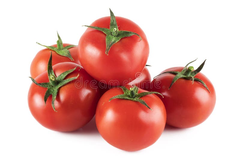 Tomatoes isolated on white background