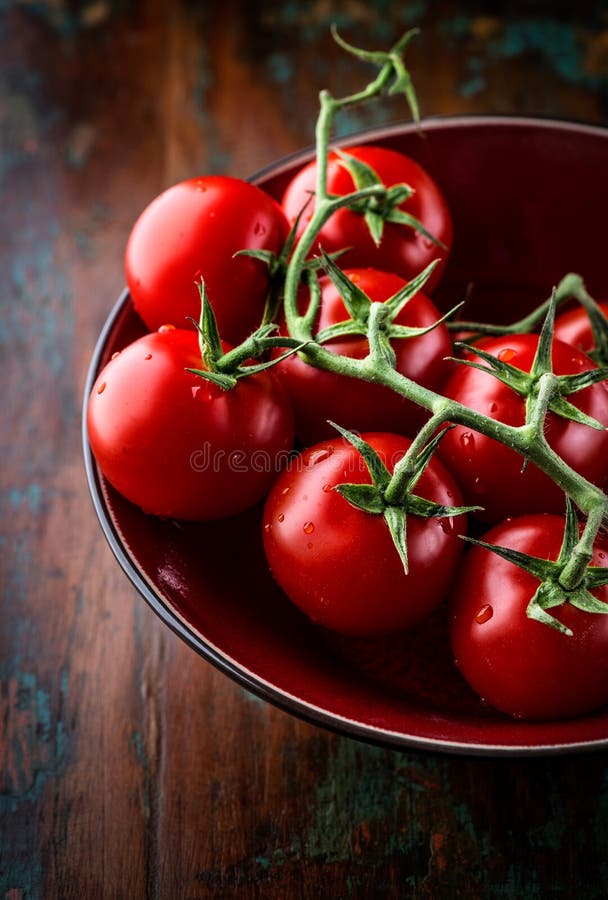 Tomatoes on the vine