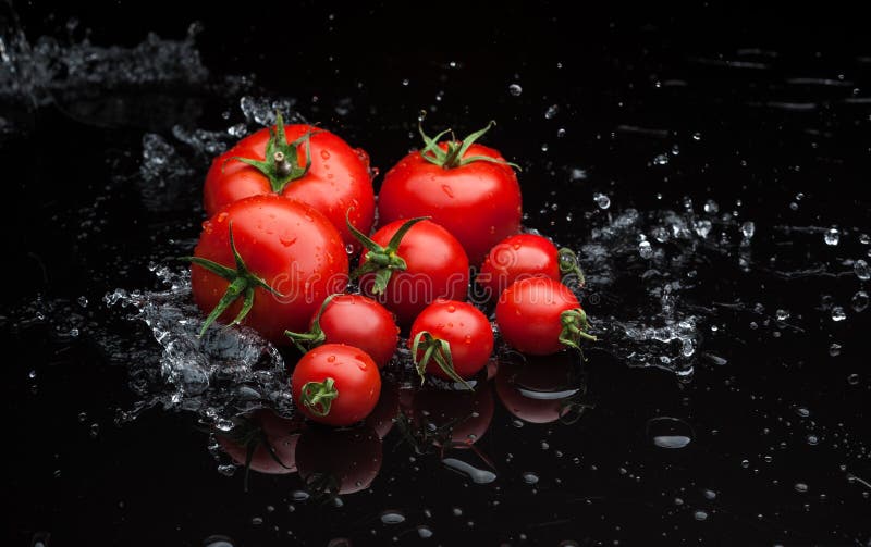 Tomatoes in water stock photo. Image of healthy, natural 31786976