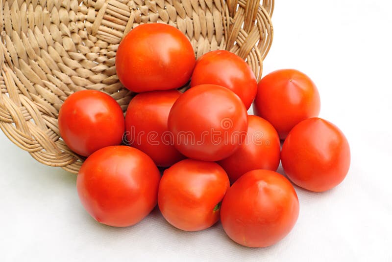 Tomatos and basket