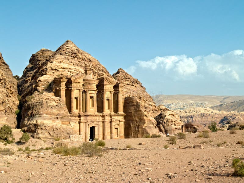 Petra - Nabataeans capital city (Al Khazneh) , Jordan. Monastery tomb. Roman Empire period. Petra - Nabataeans capital city (Al Khazneh) , Jordan. Monastery tomb. Roman Empire period.