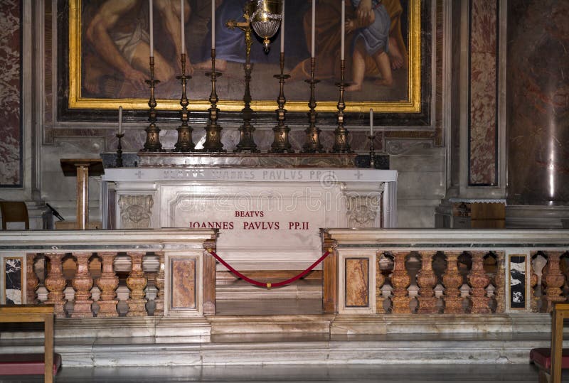 Tomb of Pope John Paul II.Vatican.Italy