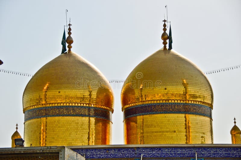 Tomb shrine of Imam Musa al-Kadhim royalty free stock photography Tomb shrine of Imam Musa al-Kadhim royalty free stock photography