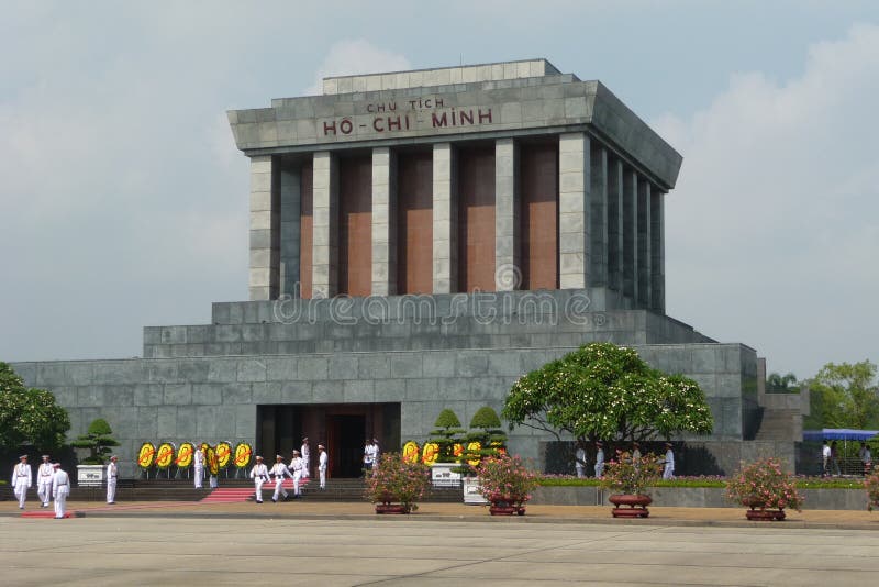 Tomb vietnam för minh för mausoleum för chihanoi ho