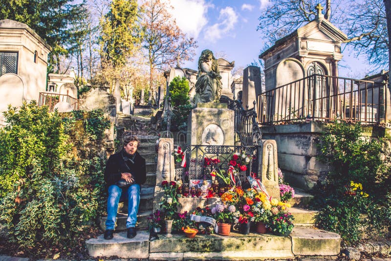 Tombe Chopin Avec Des Fleurs, Cimetière De Pere-Lachaise Photographie  éditorial - Image du mort, ciel: 76937342