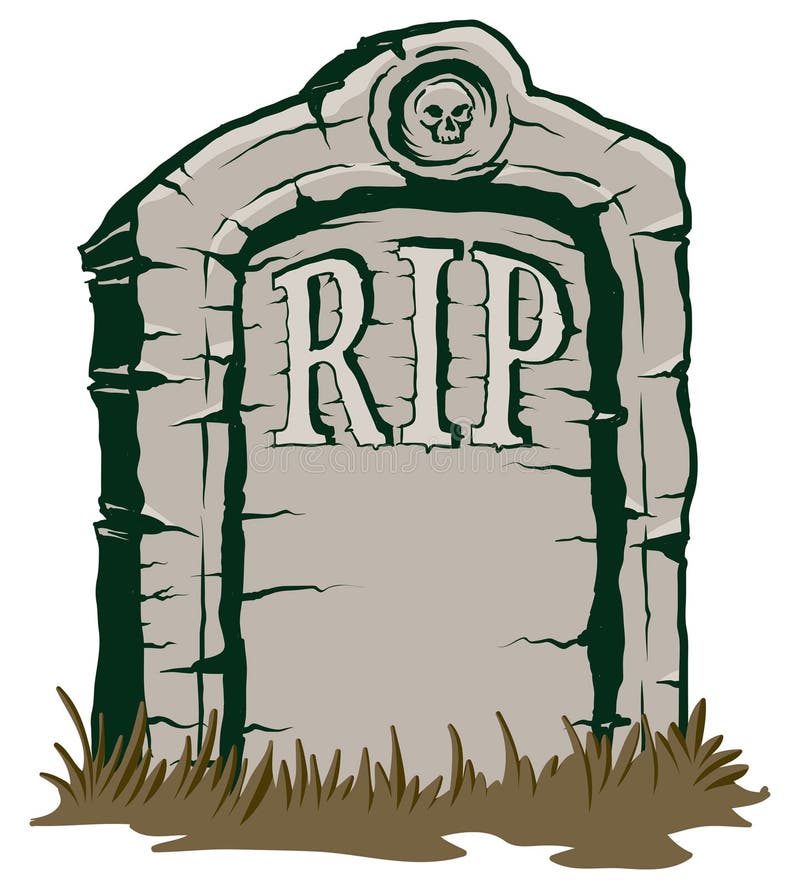 Tombstone stock vector. Illustration of evil, isolated - 49002627