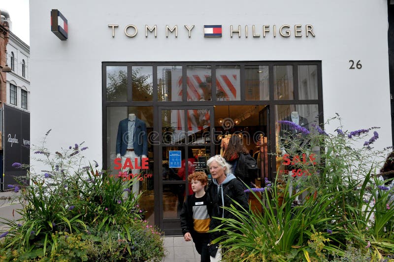 Tommy Hilfiger Storeon Strieget in Copenhagen Denmark Editorial Stock Photo - Image of kobenhavn, business: