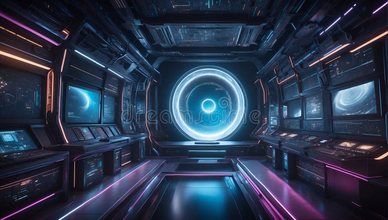 Tomorrow\'s Technological Revelation: QuantumQuotient\'s DataEclipse. AI generate vector illustration