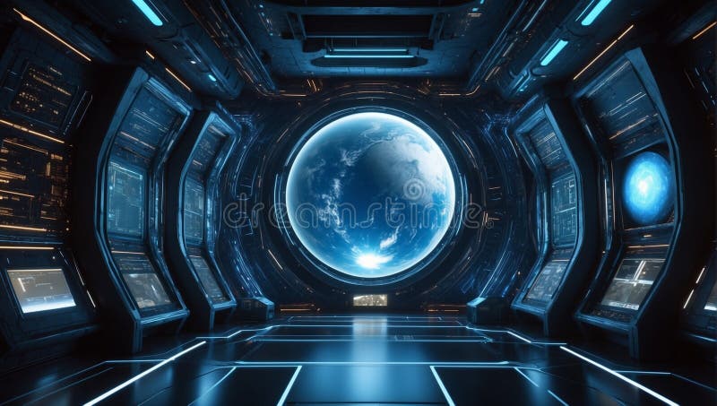 Tomorrow\'s Technology Showcase: DataEclipse Odyssey. AI generate stock illustration